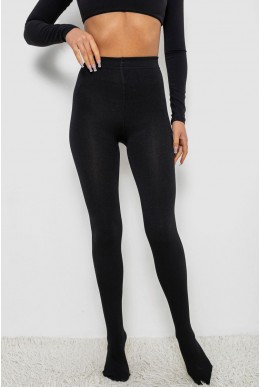 Колготи жіночі утеплені на флісі, колір чорний, 139RB868W