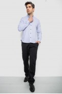 Чоловіча сорочка з принтом, колір блакитний, 186R7071 - фото № 1