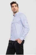 Чоловіча сорочка з принтом, колір блакитний, 186R7071 - фото № 2