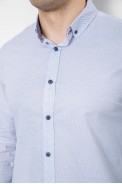 Чоловіча сорочка з принтом, колір блакитний, 186R7071 - фото № 4