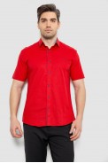 Рубашка мужская с принтом, цвет красный, 214R7128 - фото № 0