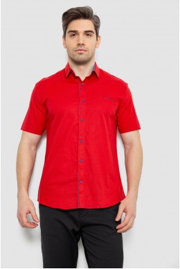 Рубашка мужская с принтом, цвет красный, 214R7128
