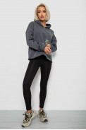 Худи женский с капюшоном на флисе, цвет серый, 257R335 - фото № 1