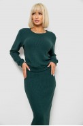 Костюм женский повседневный, цвет зеленый, 257R130 оптом - фото № 1