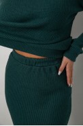 Костюм женский повседневный, цвет зеленый, 257R130 оптом - фото № 4