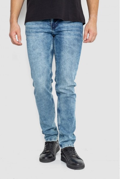Джинси чоловічі однотонні  -уцінка, колір джинс, 247R6301-1-U-8