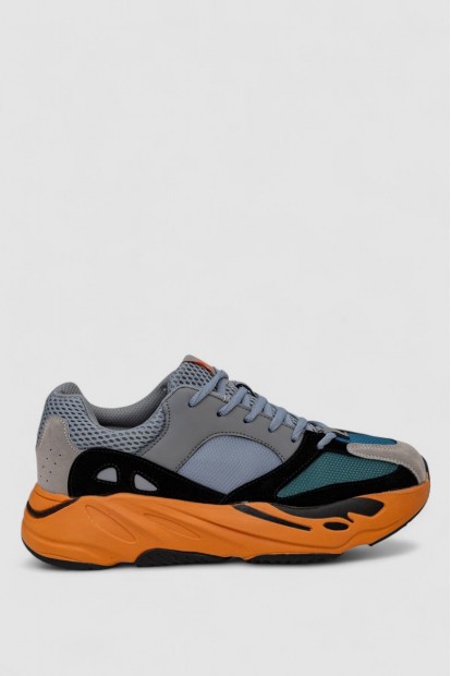 Кроссовки мужские  -уценка, цвет серо-оранжевый, 248RCX602-U-5