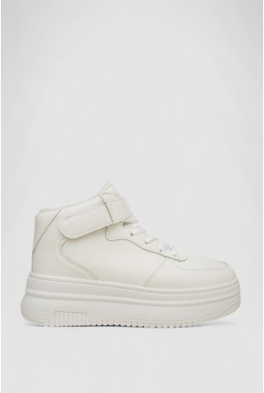 Кросівки жіночі зимові на хутрі, колір білий, 248RAM02