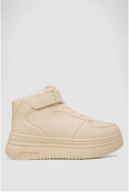 Кросівки жіночі зимові на хутрі, колір бежевий, 248RAM02