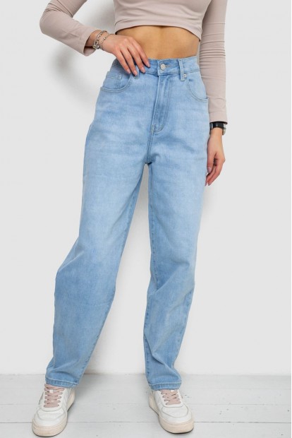 Джинси жіночі MOM  -уцінка, колір блакитний, 255RM580-U-75