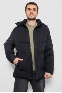Куртка чоловіча зимова подовжена  -уцінка, колір чорний, 241R2022-21-U - фото № 1