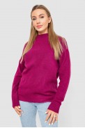 Светр жіночий вовняний  -уцінка, колір фуксія, 244R0390-U-3 - фото № 0