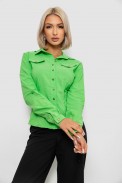 Рубашка женская однотонная, цвет салатовый, 230R211 оптом - фото № 0