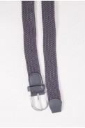 Трикотажный ремень унисекс, серого цвета, 196R35T1 - фото № 2