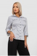 Сорочка класична в смужку  -уцінка, колір сірий, 230R643-U-129 - фото № 2