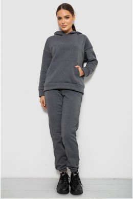 Спортивний костюм жіночий на флісі  -уцінка, колір сірий, 257R85-U-8