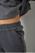 Спортивный костюм женский на флисе  -уценка, цвет серый, 257R85-U-8 - фото № 4