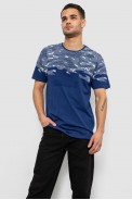 Футболка мужская с принтом, цвет синий, 244R2917 - фото № 1