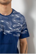 Футболка мужская с принтом, цвет синий, 244R2917 - фото № 4