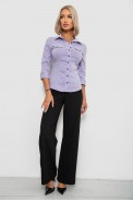 Сорочка класична в смужку  -уцінка, колір бузковий, 230R643-U-134 оптом - фото № 1