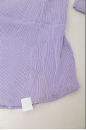 Сорочка класична в смужку  -уцінка, колір бузковий, 230R643-U-134 оптом - фото № 5
