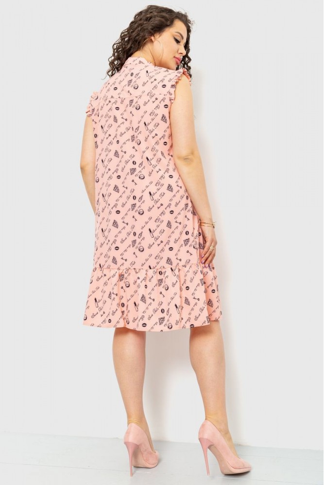 Купити Сукня софт, колір персиковий, 230R159 - Фото №4