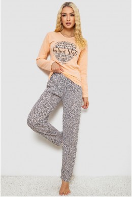 Піжама жіноча  -уцінка, колір персиковий, 243R2543-U-4