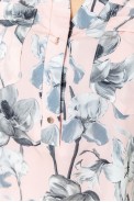 Блуза з квітковим принтом, колір пудрово-сірий, 230R96-3 - фото № 4