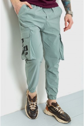 Спортивні брюки чоловічі тонкі стрейчеві, колір світло-оливковий, 157R102