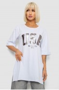 Футболка женская с принтом, цвет белый, 244R2022-5 - фото № 0