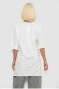 Футболка женская с принтом, цвет молочный, 244R2022-5 - фото № 3