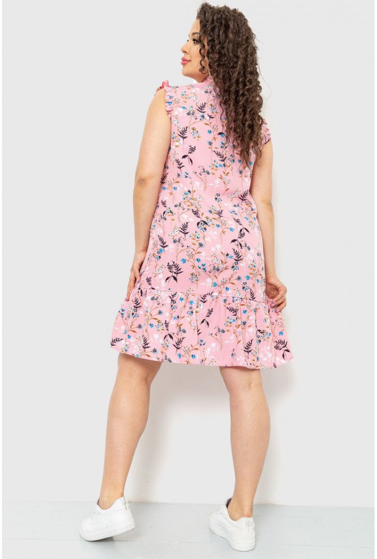 Купити Сукня софт, колір рожевий, 230R159 - Фото №4