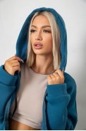 Спортивний костюм жіночий на флісі, колір синій, 238R5715-1 - фото № 6