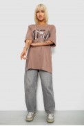 Футболка жіноча з принтом, колір мокко, 244R2022-5 оптом - фото № 1
