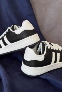 Кеды женские, цвет черно-белый, 248RJH100-20 - фото № 3