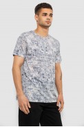 Футболка мужская с принтом, цвет джинс, 244R5058 - фото № 2