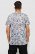 Футболка мужская с принтом, цвет джинс, 244R5058 - фото № 3