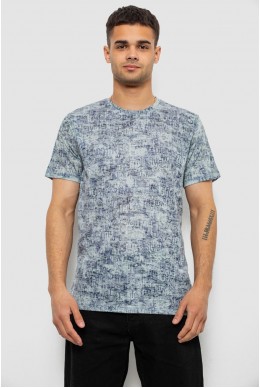 Футболка мужская с принтом, цвет оливковый, 244R5058