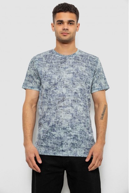 Футболка мужская с принтом, цвет оливковый, 244R5058