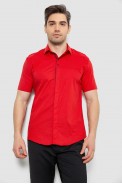 Мужская рубашка с принтом, цвет красный, 186R7130 оптом - фото № 0
