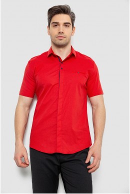 Мужская рубашка с принтом, цвет красный, 186R7130