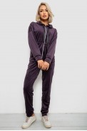 Спортивний костюм жіночий велюровий, колір темно-сливовий, 257R4122 оптом - фото № 0