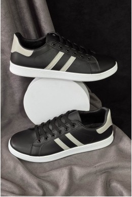 Кеди чоловічі, колір чорно-сірий, 248RR217