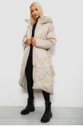 Куртка женская зимняя  -уценка, цвет светло-бежевый, 244R5618-U-1 - фото № 2
