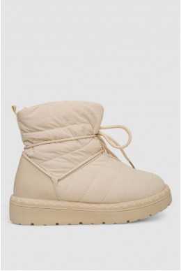 Дутики жіночі зимові на хутрі  -уцінка, колір бежевий, 248RFM19-U