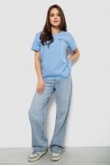 Футболка женская с принтом, цвет голубой, 244R2369-5 - фото № 1