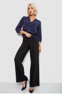 Блуза однотонная, цвет темно-синий, 230R91-2 - фото № 1
