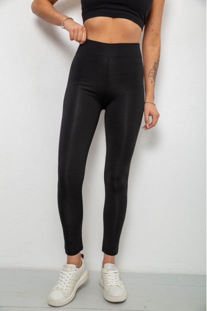 Лосины женские утепленные, цвет черный, 214R329