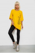 Футболка женская с принтом, цвет желтый, 244R2008 - фото № 1