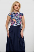 Платье с цветочным принтом, цвет темно-синий, 230R79 - фото № 1
